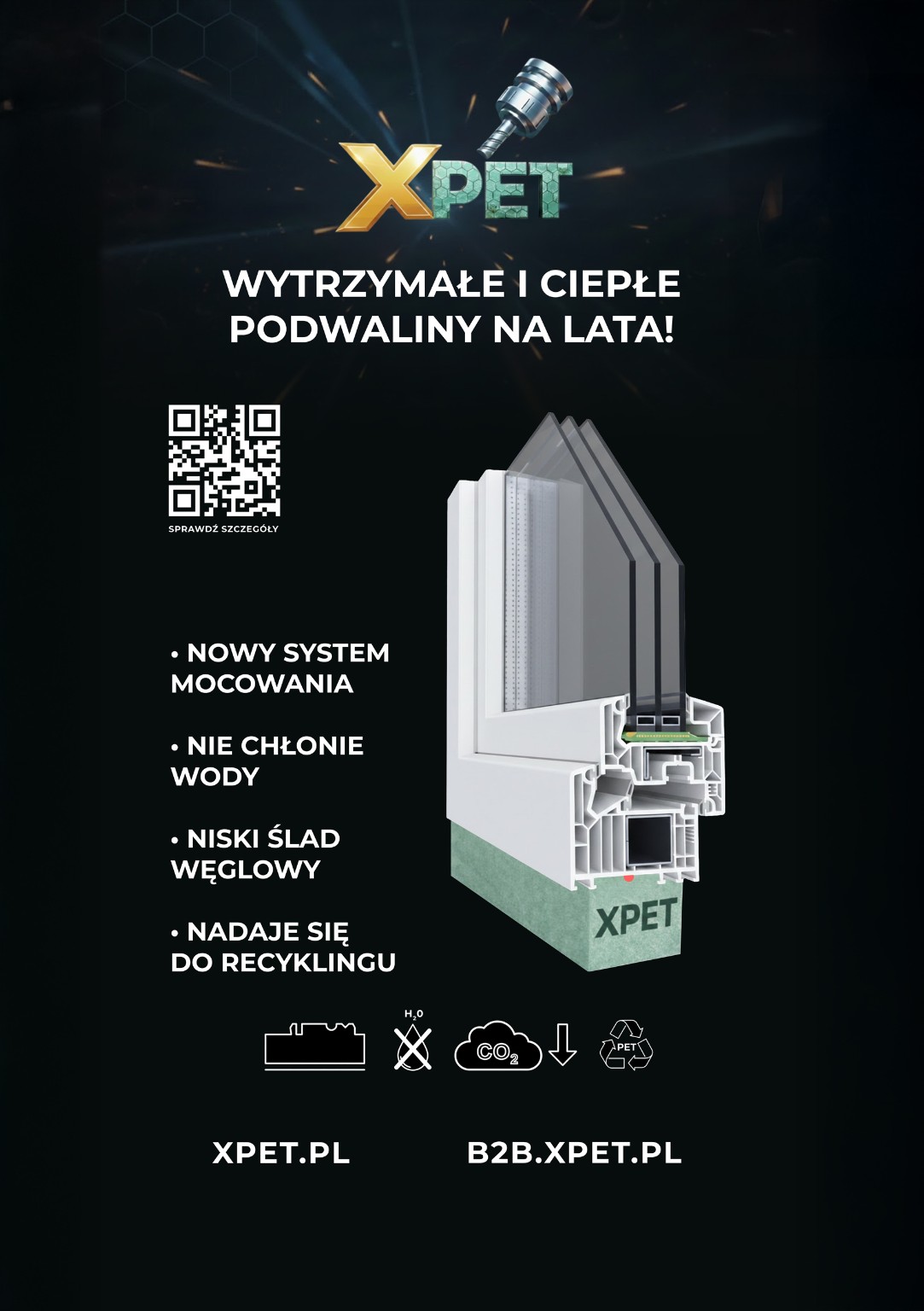 Podwaliny XPET - wytrzymałe i ciepłe podwaliny na lata